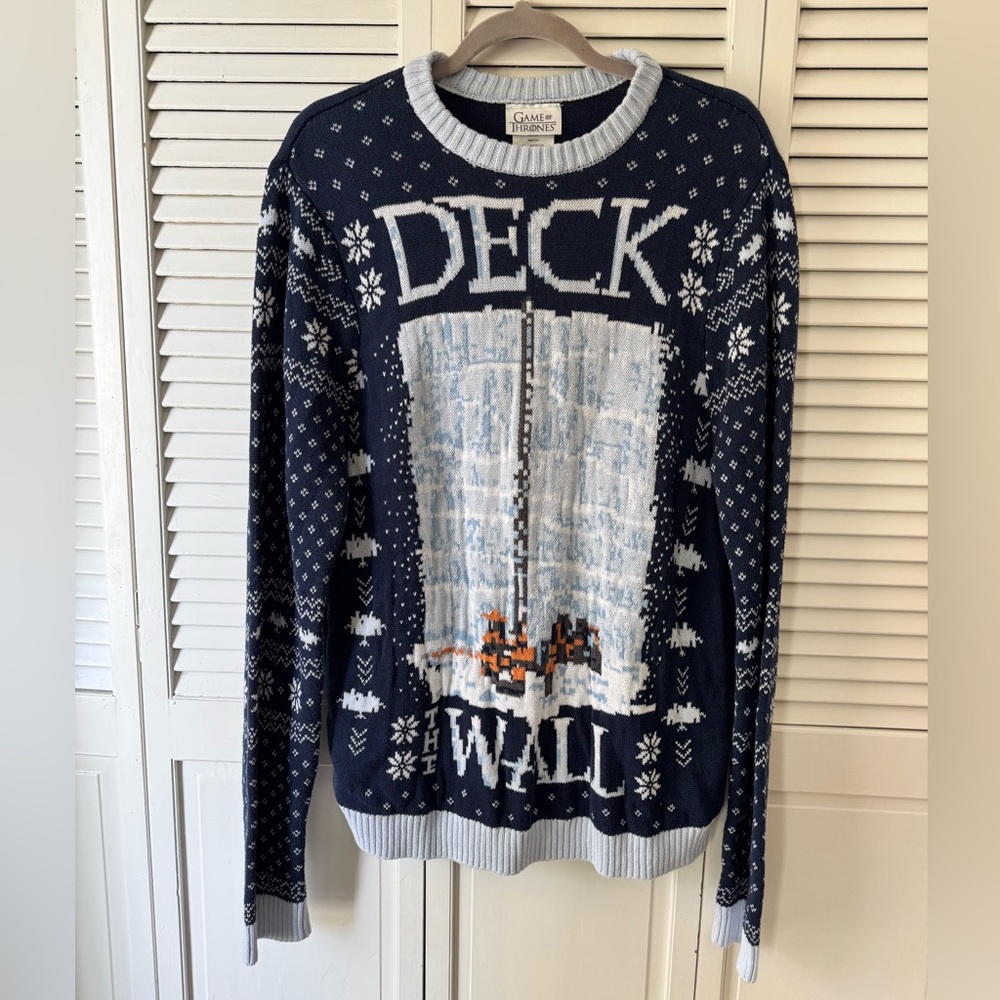 Game of Thrones Christmas Sweater size LT